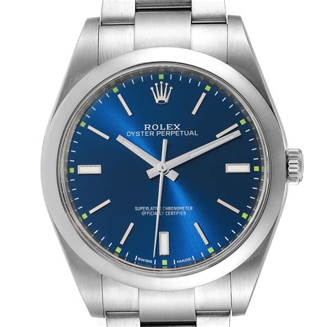 rolex oyster perpetual 39 blu|rolex oyster perpetual 39 review.